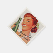 Retro Soda Ad Joke Servetten (Hoek)