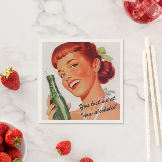 Retro Soda Ad Joke Servetten (Insitu)