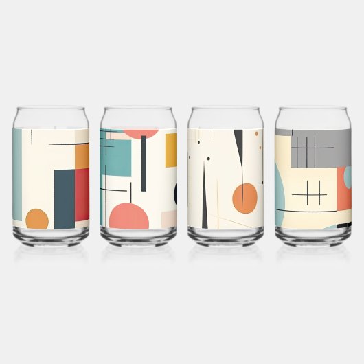 Retro Soda Can Glass Tumbler Nostalgische Barware Blikvorm Glas (Achterkant)