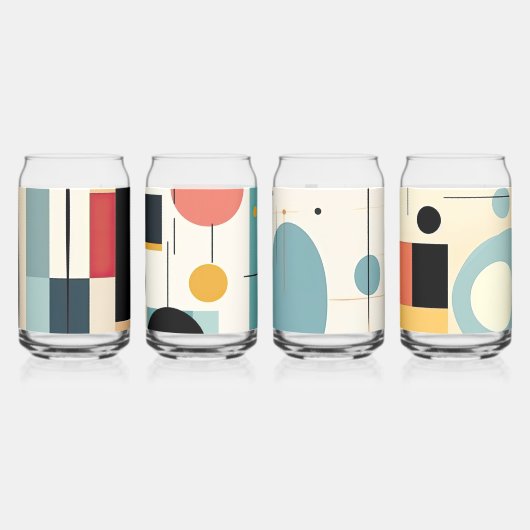 Retro Soda Can Glass Tumbler Nostalgische Barware Blikvorm Glas (Voorkant)