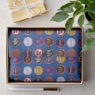 Retro Soda Cap Tissue Paper, Vintage Gamer Gift  Tissuepapier