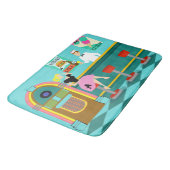 Retro Soda Fountain Bath Mat (Gekanteld)