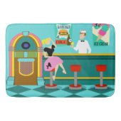 Retro Soda Fountain Bath Mat (Voorkant)