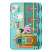 Retro Soda Fountain Bath Mat (Voorkant Verticaal)