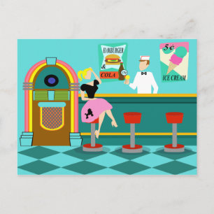 Retro Soda Fountain Briefkaart