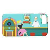 Retro Soda Fountain iPhone 7 Hoesje (Achterkant (Horizontaal))