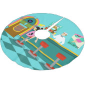 Retro Soda Fountain kerstboomrok Kerstboom Rok (Gekanteld)