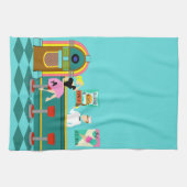 Retro Soda Fountain Kitchen Towel Theedoek (Horizontaal)