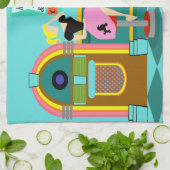 Retro Soda Fountain Kitchen Towels Theedoek (Gevouwen)