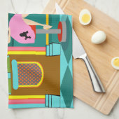 Retro Soda Fountain Kitchen Towels Theedoek (Quarter Fold)