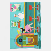 Retro Soda Fountain Kitchen Towels Theedoek (Verticaal)