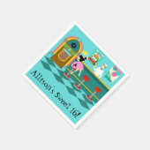  Retro Soda Fountain Papieren servetten (Hoek)