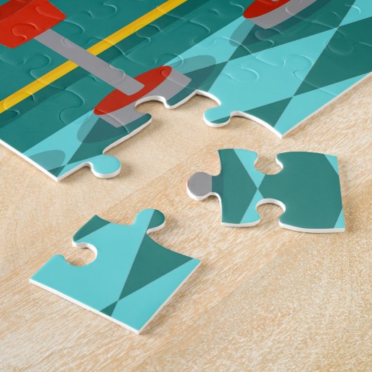 Retro Soda Fountain Puzzle Legpuzzel (Zijkant)