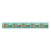 Retro Soda Fountain Ribbon Grosgrain Lint (Voorkant)