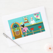 Retro Soda Fountain Stickers (Envelop)