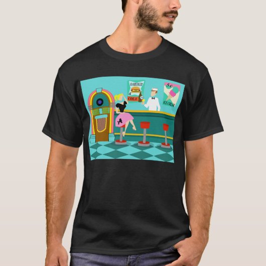 Retro Soda Fountain T-Shirt (Voorkant)