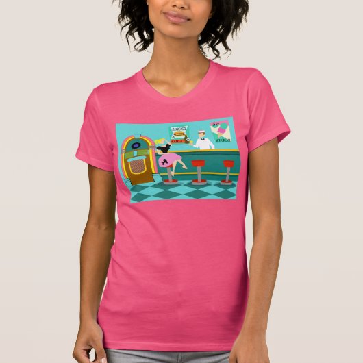 Retro Soda Fountain T-Shirt (Voorkant)
