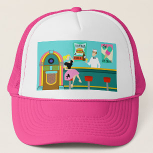 Retro Soda Fountain Trucker Hat Trucker Pet