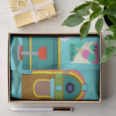 Retro Soda Fountain-weefselpapier Tissuepapier (Geschenk)