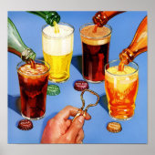 Retro Soda Pop Advertisement Poster (Voorkant)