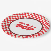 Retro soda pop cola baby shower papieren bordje (Gekanteld)