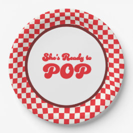 Retro soda pop cola baby shower papieren bordje