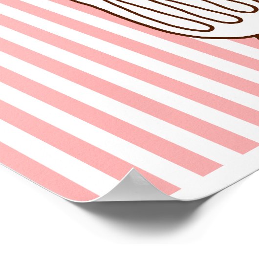 Retro Soda Shop Diner Decor Poster (Hoek)