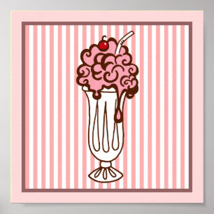 Retro Soda Shop Poster