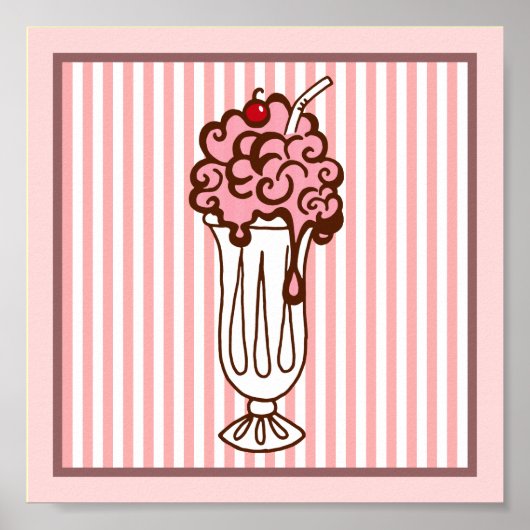Retro Soda Shop Poster (Voorkant)