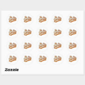 Retro Sofia Naam 70s Vintage Design Ronde Sticker (Vel)