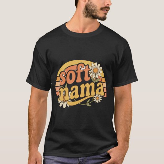 Retro Soft Mama T-shirt (Voorkant)