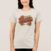 Retro Softbal Baseball Moeder Gebaseerd Funny Spel Tri-Blend Shirt (Voorkant)