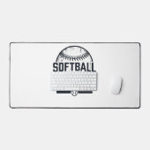 Retro Softbal Vader Vector T-Shirt Ontwerp_1 Bureaumat (Keyboard & Muis)