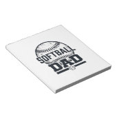 Retro Softbal Vader Vector T-Shirt Ontwerp_1 Notitieblok (Schuin)