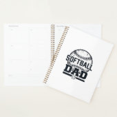 Retro Softbal Vader Vector T-Shirt Ontwerp_1 Planner (Display)