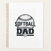 Retro Softbal Vader Vector T-Shirt Ontwerp_1 Planner (Voorkant)