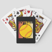 Retro Softball Pokerkaarten (Achterkant)