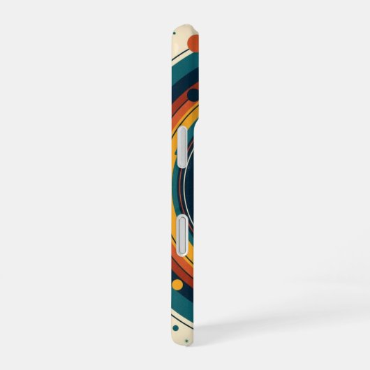 Retro Solar Eclipse iPhone 16 Hoesje (Rechterkant)