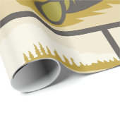 Retro Soldaat en tank Cadeaupapier (Rol Hoek)