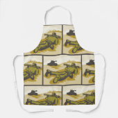 Retro Soldaat en tank Schort (Voorkant)