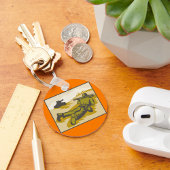 Retro Soldaat en tank Sleutelhanger