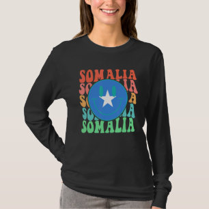 Retro Somalia Somalische vlag Mannen vrouwen Kinde T-shirt