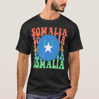 Retro Somalia Somalische vlag Mannen vrouwen Kinde T-shirt