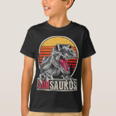 Retro Son Gift Idea Cool Dinosaur Sonsaurus T Rex T-shirt (Voorkant)