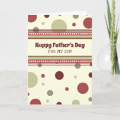 Retro Son Happy Vaderdag Kaart (Voorkant)