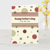 Retro Son Happy Vaderdag Kaart (Gele Bloem)