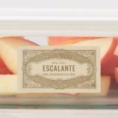  retro sophisticated Franse romige rand Labels (Aangebracht)