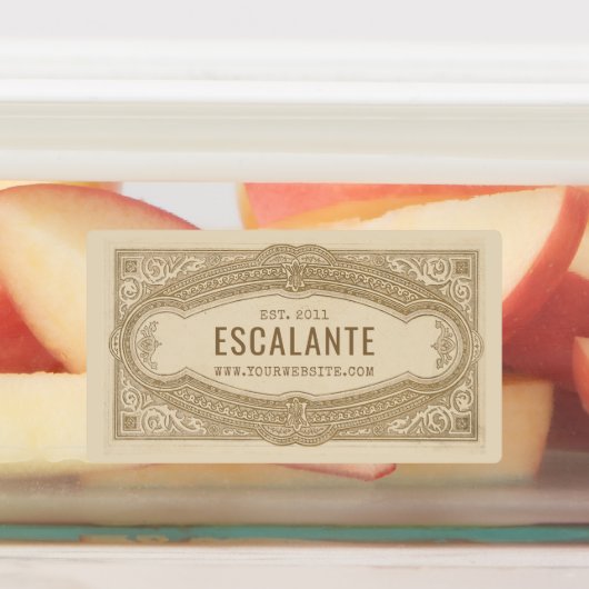  retro sophisticated Franse romige rand Labels (Aangebracht)