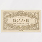  retro sophisticated Franse romige rand Labels (Design 2)