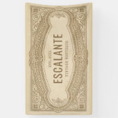 retro sophisticated Franse romige rand Spandoek (Verticaal)